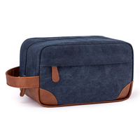 Wholesale Soft Canvas Toiletry Bag For Men Toiletries Organizer Outdoor Portable Handle Toiletry Canvas Bags