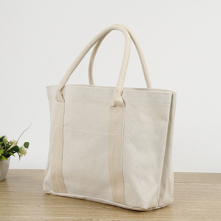 Fashion Oversize Large Shopping Bag Canvas Beach Bag Cotton Tote Bags With Custom Private Label