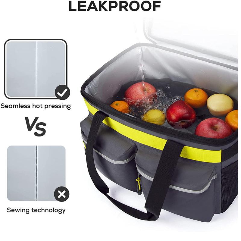 Large Water Resistant Fabric Insulation Picnic Insulated Bag Thermal Organizer Cooler Bags For Food Insulation To Keep Cold