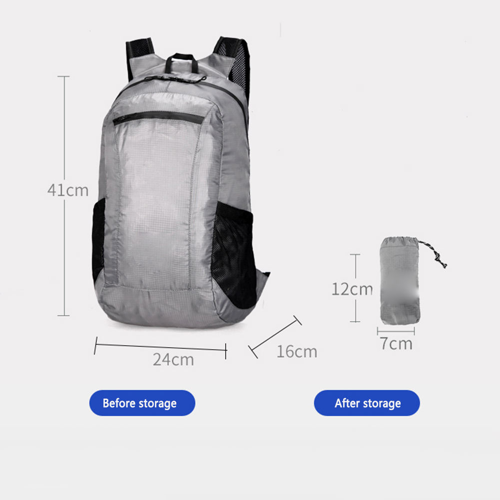 Travel Backpack Hiking Daypack Canvas Rucksack Foldable Backpack Ultralight Waterproof Folding Foldable Backpack