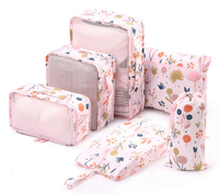 Waterproof Lightweight Portable 6 Pcs Set Clothes Bags Travel Bag Luggage Storage Organizer Packing Cubes