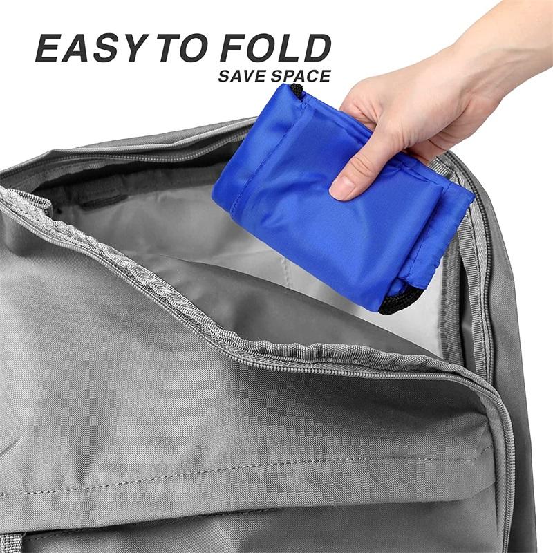 Promotional Polyester Reusable And Durable Drawstring Backpack Bag Portable Carrying Storage Bag Drawstring Pocket