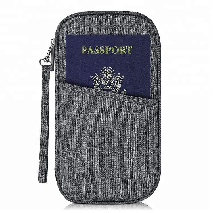Custom wholesale travel organizer passport document holder wallet