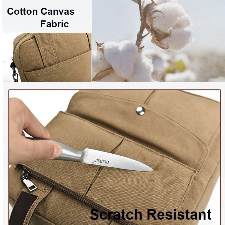 custom logo canvas messenger sling bag for men lightweight vintage crossbody shoulder bag man purse for travel casual business w