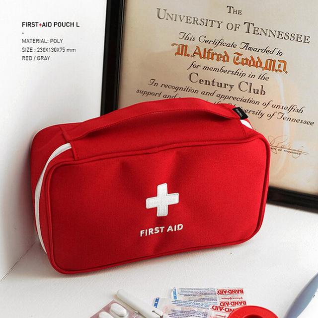 Small medical travel pouch emergency bag rescue case first aid kit bags