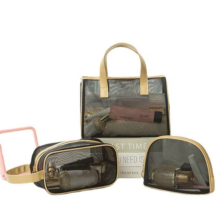 customized lightweight makeup cosmetic travel organizer bag set storage luggage kits mesh packing cubes factory