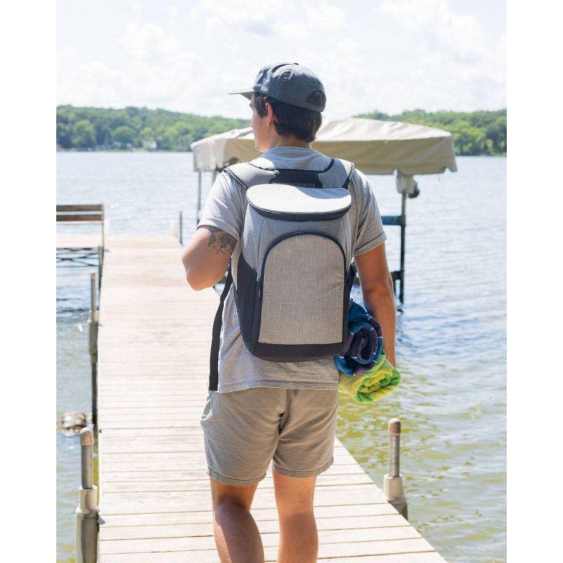 Large Capacity Leakproof Collapsible Picnic Camping Ice Rucksack Bag Custom Insulated Cooler Backpack for Men