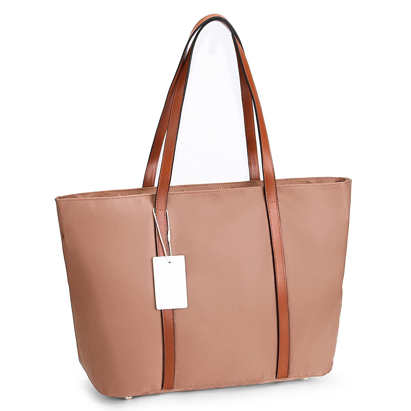 15.6 inch Women's Tote Bag Women's Oxford Large Capacity Work fit Women Leather Nylon Shoulder Bag