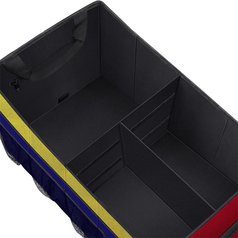 Trunk Storage OrganiSer Travel Seat Car Trunk Organizer for Suv Truck Goods Bags Cargo Storage Box Car Trunk Organizer