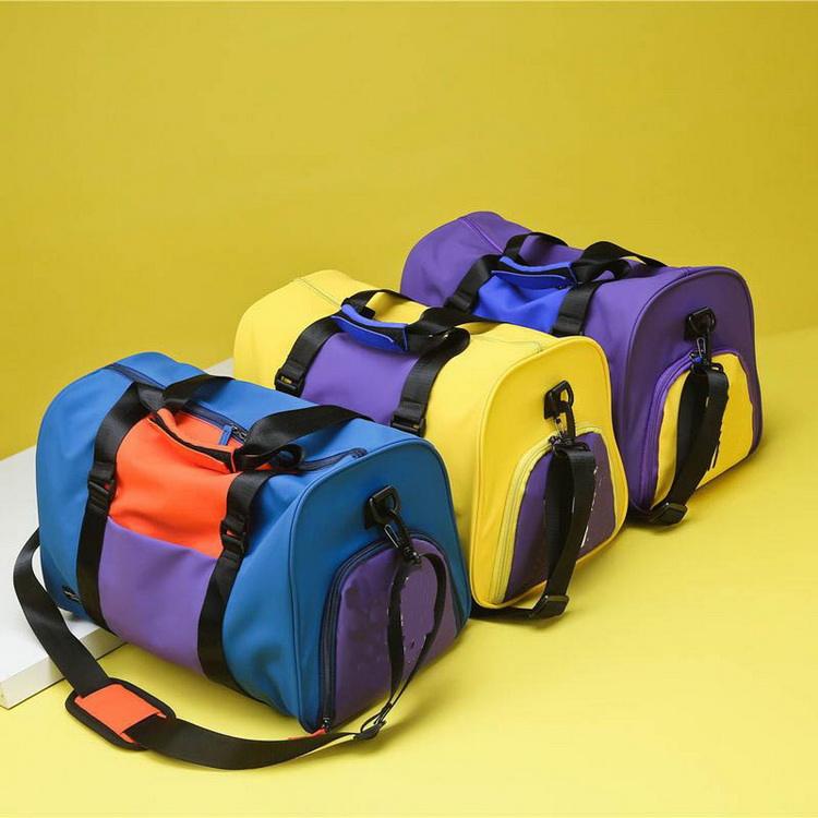 Large capacity new designer luxury duffle travel bag 2022 wet dry gym sport bags with shoe compartment