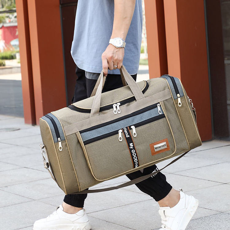 custom large mens travel duffle bag with logo
