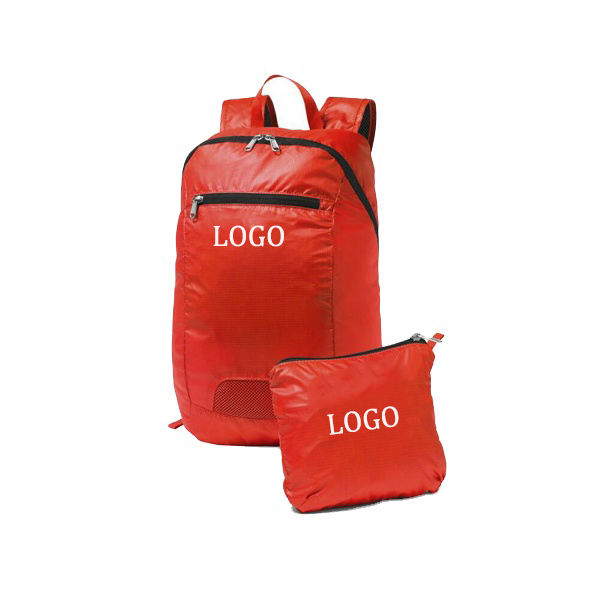 Ripstop waterproof folding travel backpack, custom foldable backpack cheap whoelsale