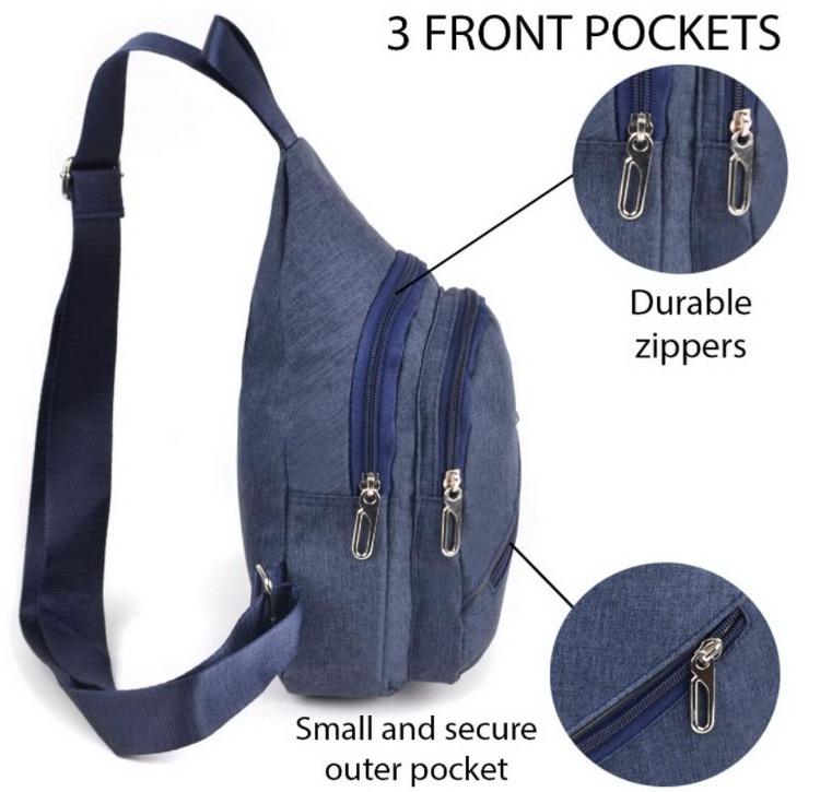 Multi-purpose Custom Crossbody Sling Chest Pack Work School Fitness Cross Single Strap Shoulder Bag