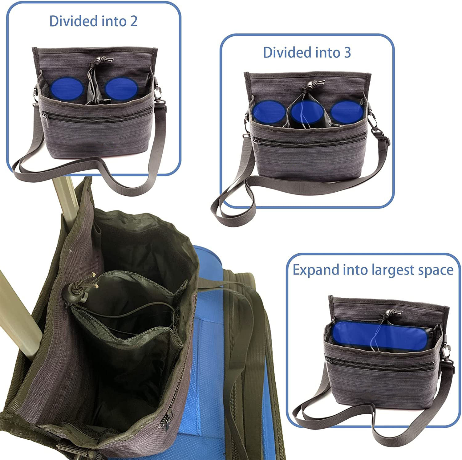 New Thermal Luggage Travel Cup Holder Bag With Shoulder Strap Insulated Travel Drink Caddy Free Your Hand Oem Acceptable