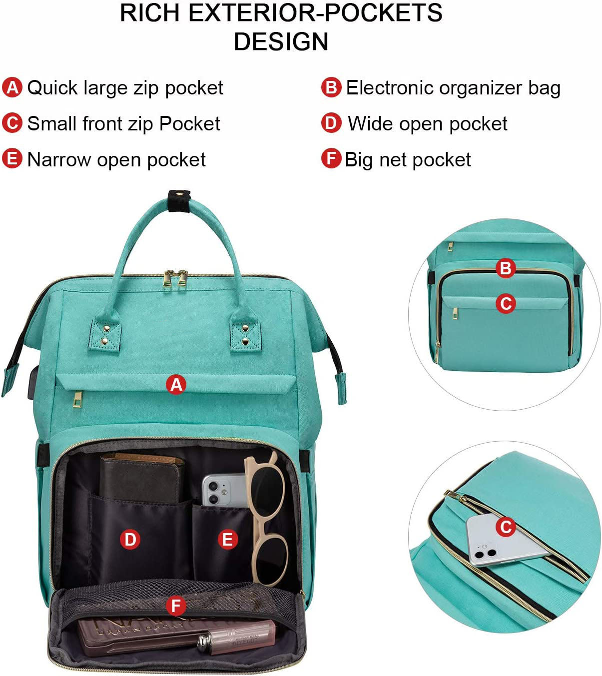 2022 New Diaper Bag Baby Sleep Diaper Bags Insulated Backpack For Moms