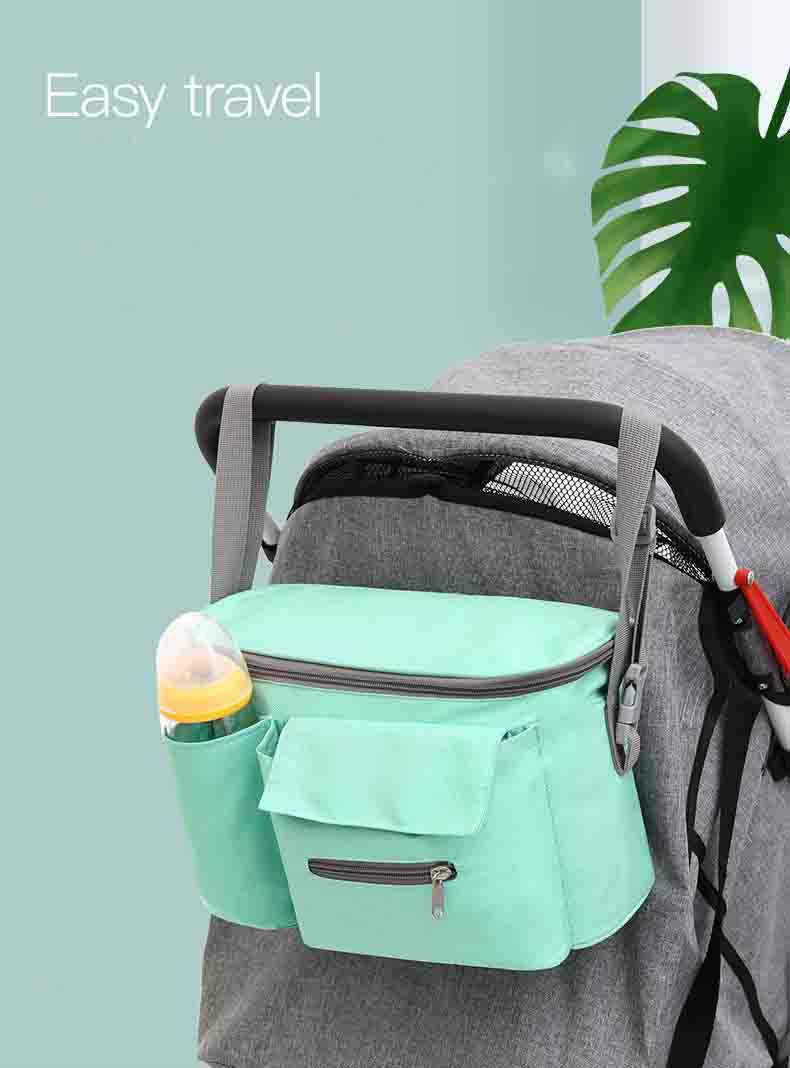 Multifunctional Waterproof Organizer Stroller Organizer Nappy Mummy Hand Tote Shoulder Baby Diaper Stroller Bag