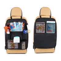 Kick Mats with Organizer 2 Pack Backseat Protector Seat Covers for Car Truck Seats Vehicle Back Seat Kids Safety Accessories