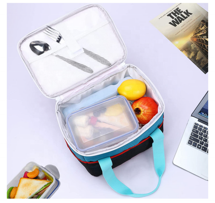 custom design durable oxford cooler bag insulated travel portable school lunch box adult lunch bags for women