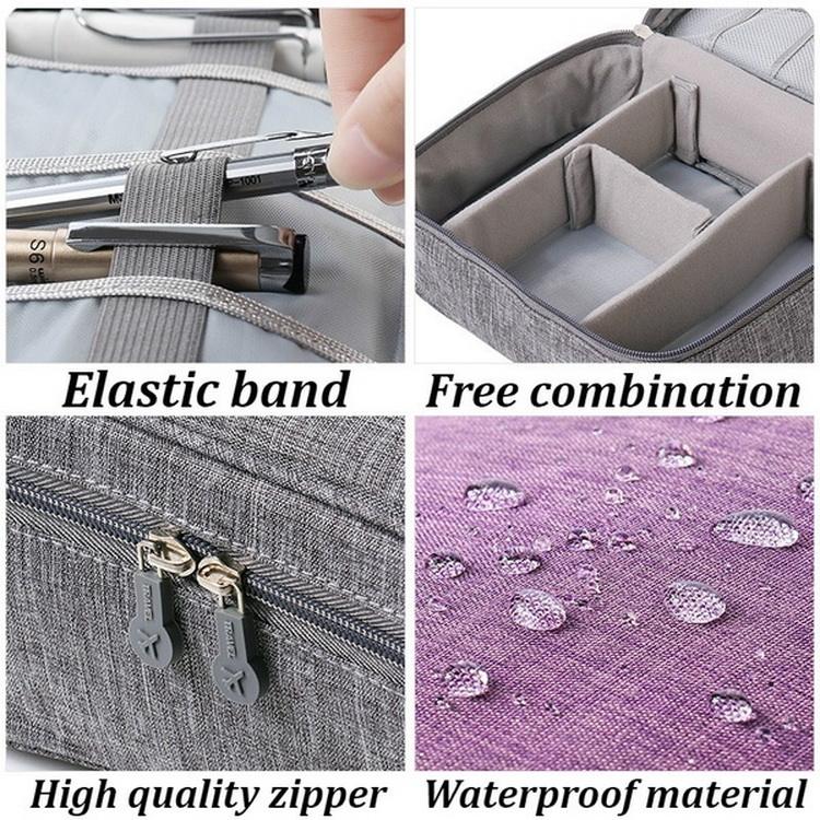 전원 은행을 위한 방수 여행 케이블 저장 부대 전자 부속품 케이블 조직자 부대