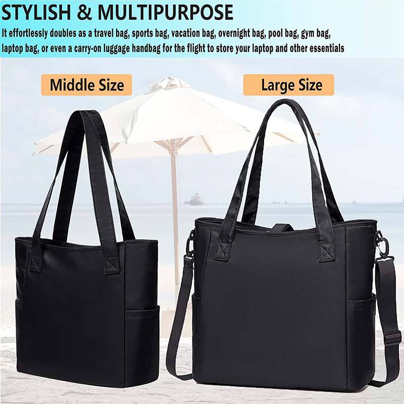 fashion women custom sublimation print logo tote bag handbag large travel shoulder bag with laptop compartment