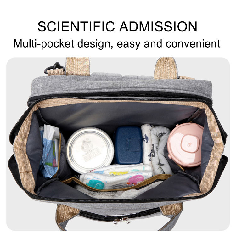 Diaper Bag Backpack Large Capacity Multi-function Travel Baby Bag for Mom Dad