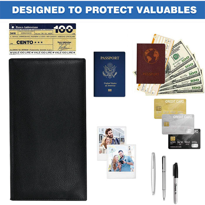 Custom Hot Selling RFID Blocking Men Design Business Card Wallets Leather Passport Cover Card Holder Wallet
