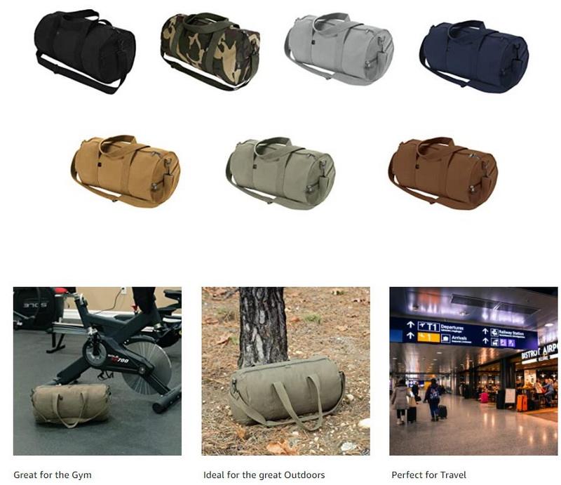 Heavy Duty Camouflage Garment Duffle Bags Travel Sport Gym Barrel Weekender Overnight Duffel Bag Canvas