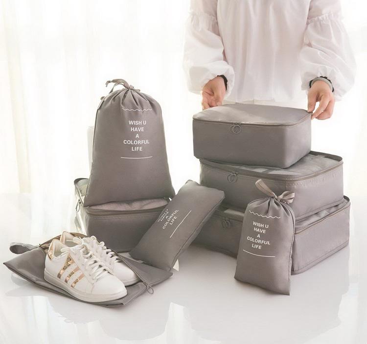 맞춤형 패킹 큐브 경량 7종 세트 방수 맞춤형