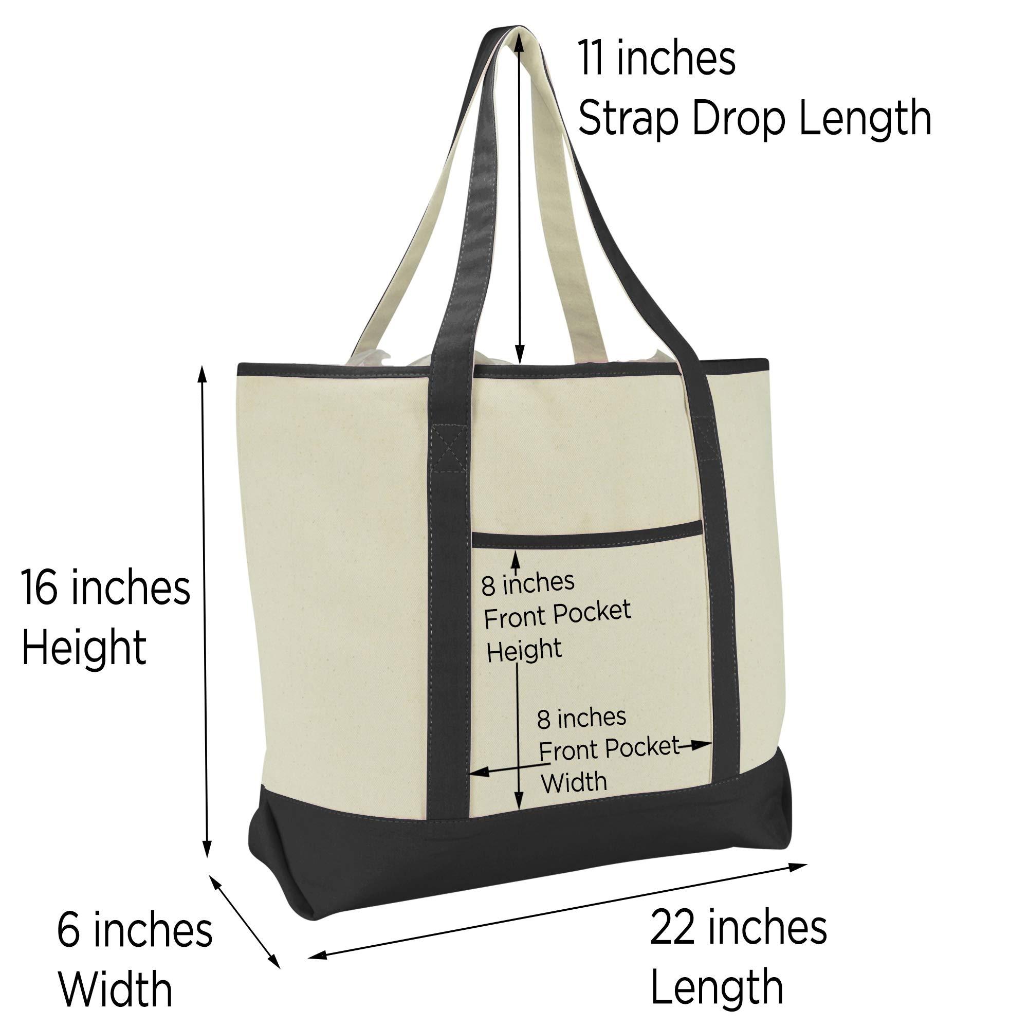 Ladies custom fashion vintage large capacity canvas shopping shoulder bags tote bag with pockets