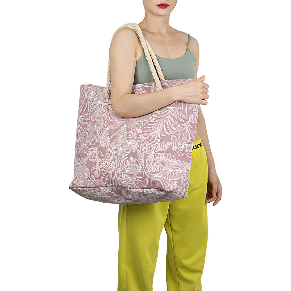 주문 로고 여자를 위한 대용량에 의하여 인쇄되는 면 화포 Weekender 여행 바닷가 어깨 끈달린 가방