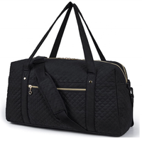 Large space waterproof duffle bag for men travel carry on overnight weekend gym dance quilting seam sports duffel bag