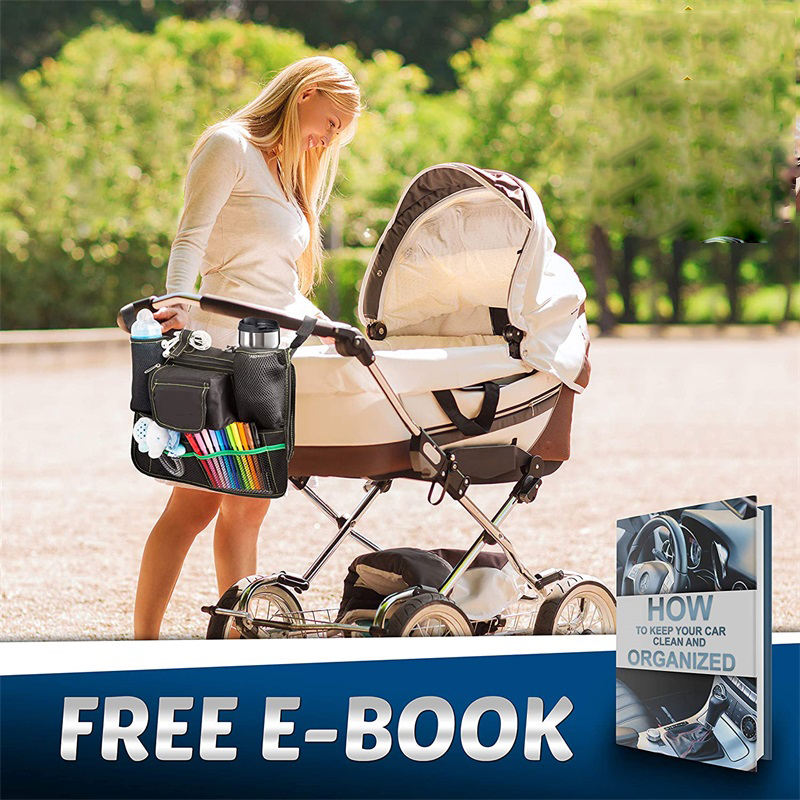 Large Storage Babies Toddlers Tablet Holder iPad Touch Screen Fit to Baby Stroller Kick Mat Back Seat Protector
