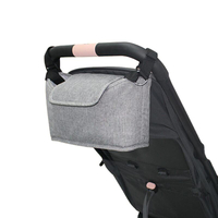 Travel Universal Baby Snack Tray Front Vegan Leather Car Seat Stroller Organizer Big Bag