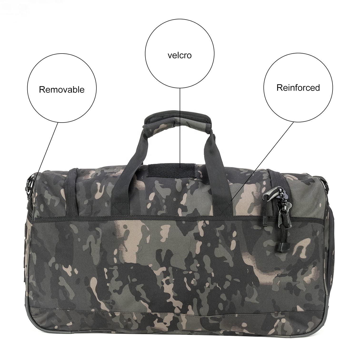 Extra Large Adjustable Strap Retro Man Sports Duffle Bag with Shoes Compartment Travel Yoga Outdoor Sports Bag