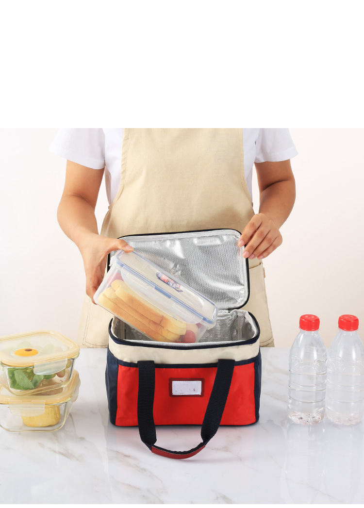 wellpromotion new lunch cooler bag Oxford cloth thick cooler bag insulated fashion aluminum foil with hand carry cooler bags