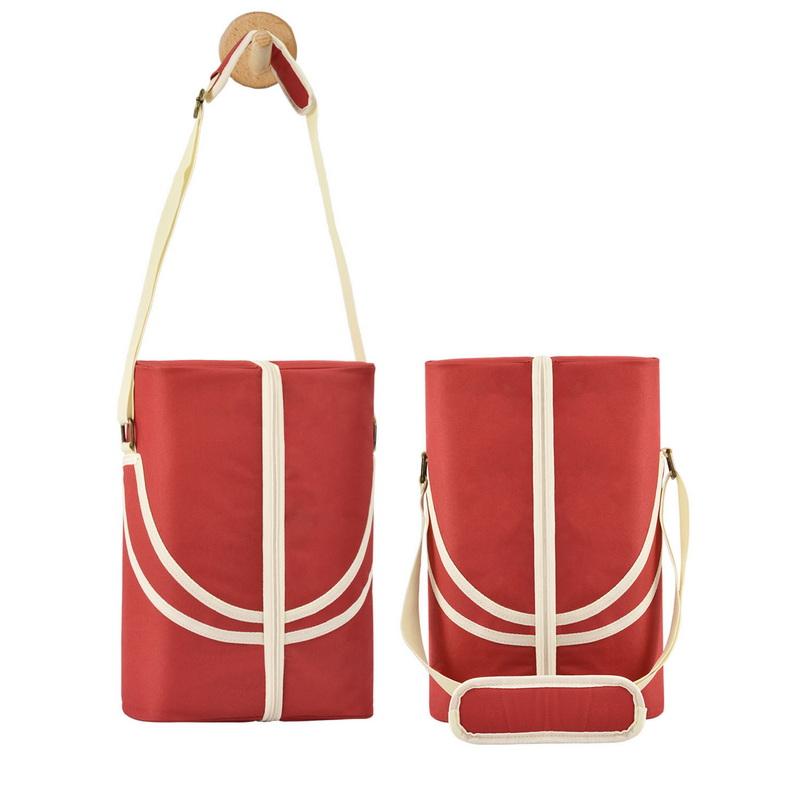 New Style Of Portable Wine Bottle Bag Cooler Bags With Shoulder Strap