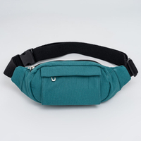 custom canvas crossbody fanny pack for travel walking running small waist pouch for men women