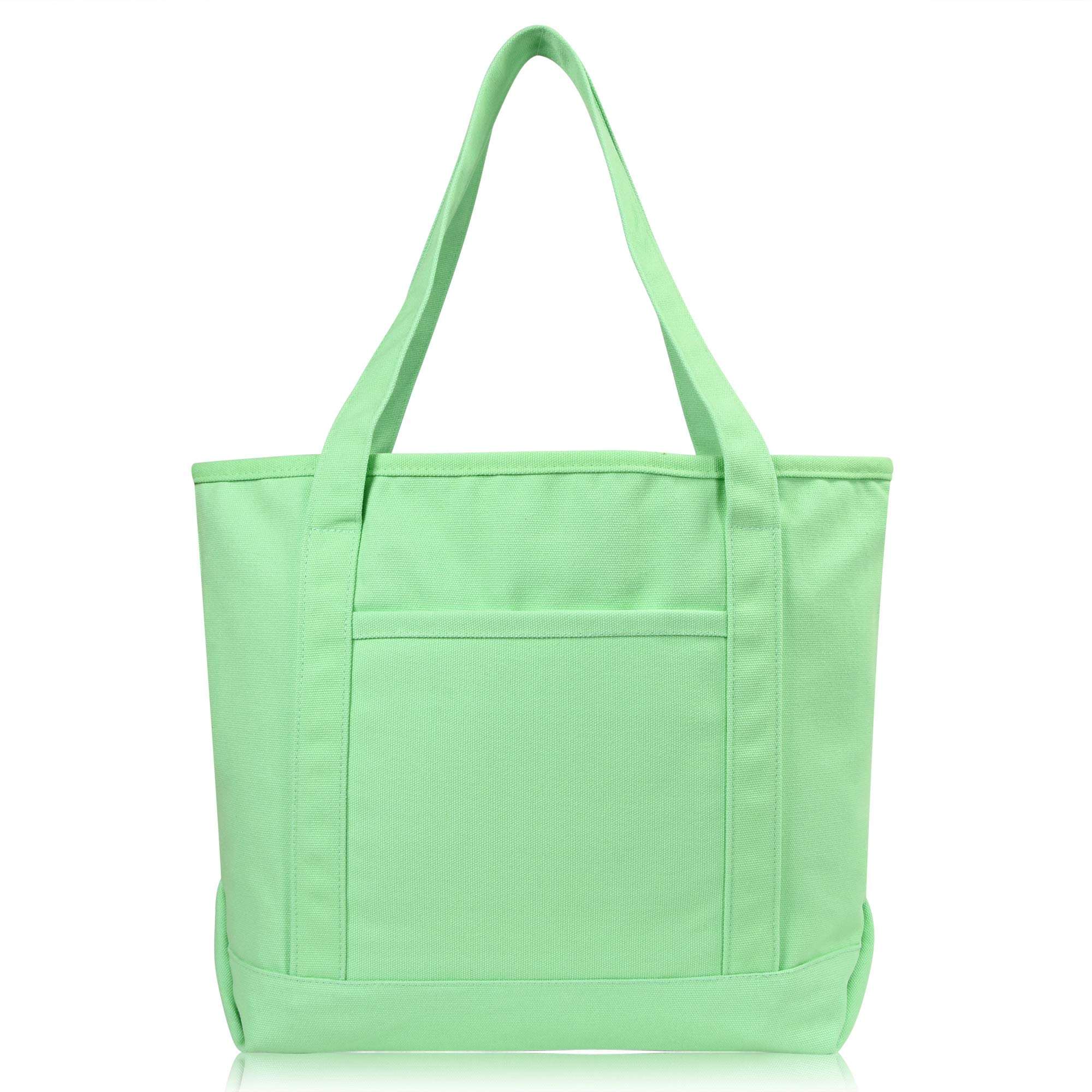 Hot sale durable custom logo canvas handbag carry zipper shopping bag tote bags for women