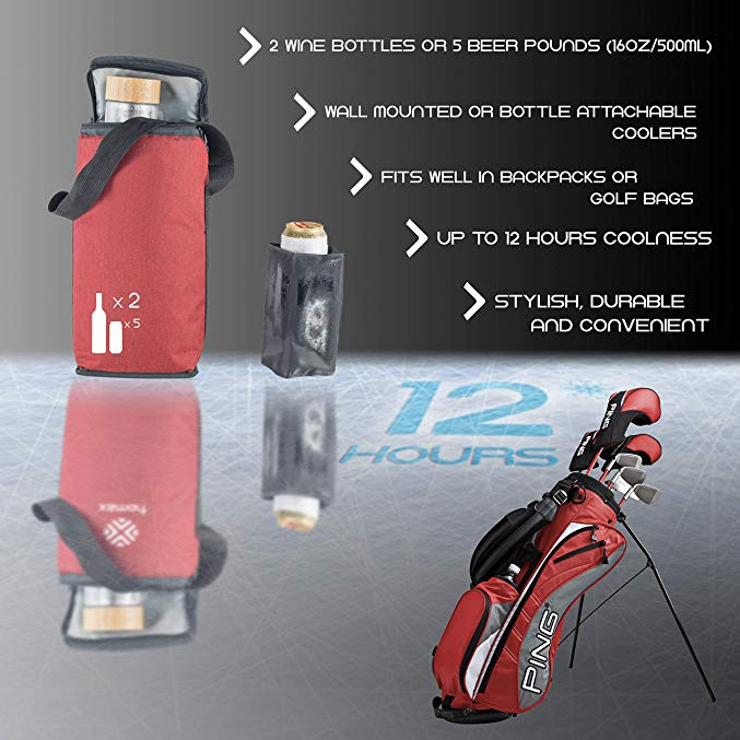 배낭용 다기능 아이스 리퀴드/보틀 쿨러 2개가 포함된 슬림형 쿨러 백 XSmart