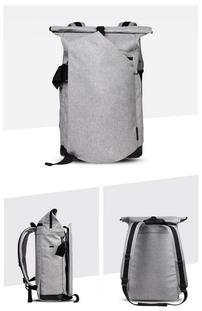 도난 방지 남성 여성 내구성 스마트 데이팩 발수 롤업 노트북 백팩