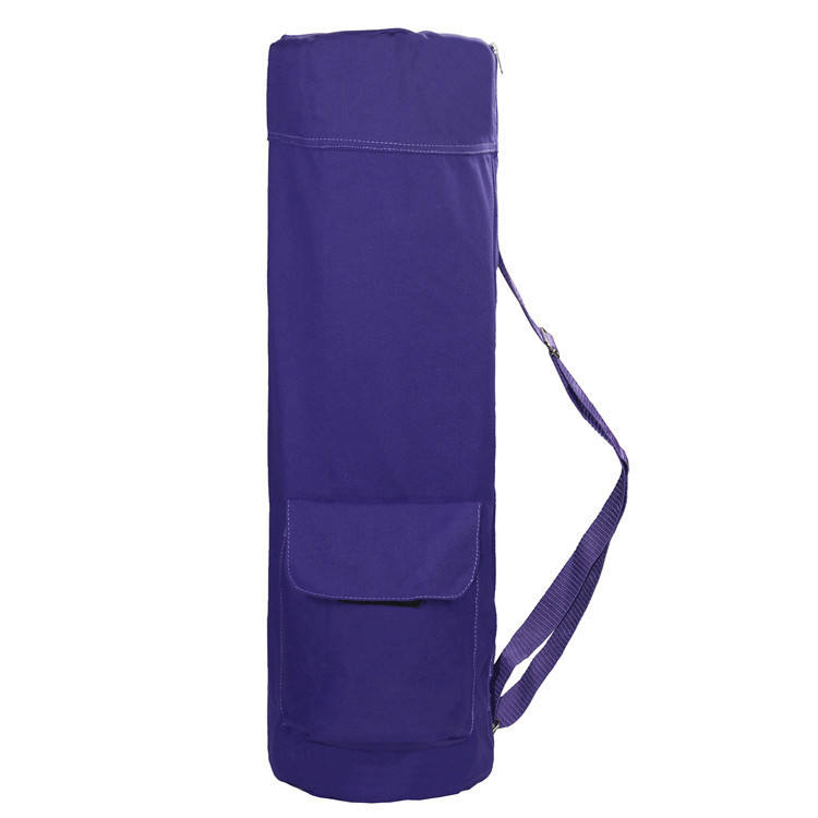 Exercise Yoga Mat Carrier Full-Zip Yoga Carry Bag with Pockets and Adjustable Strap