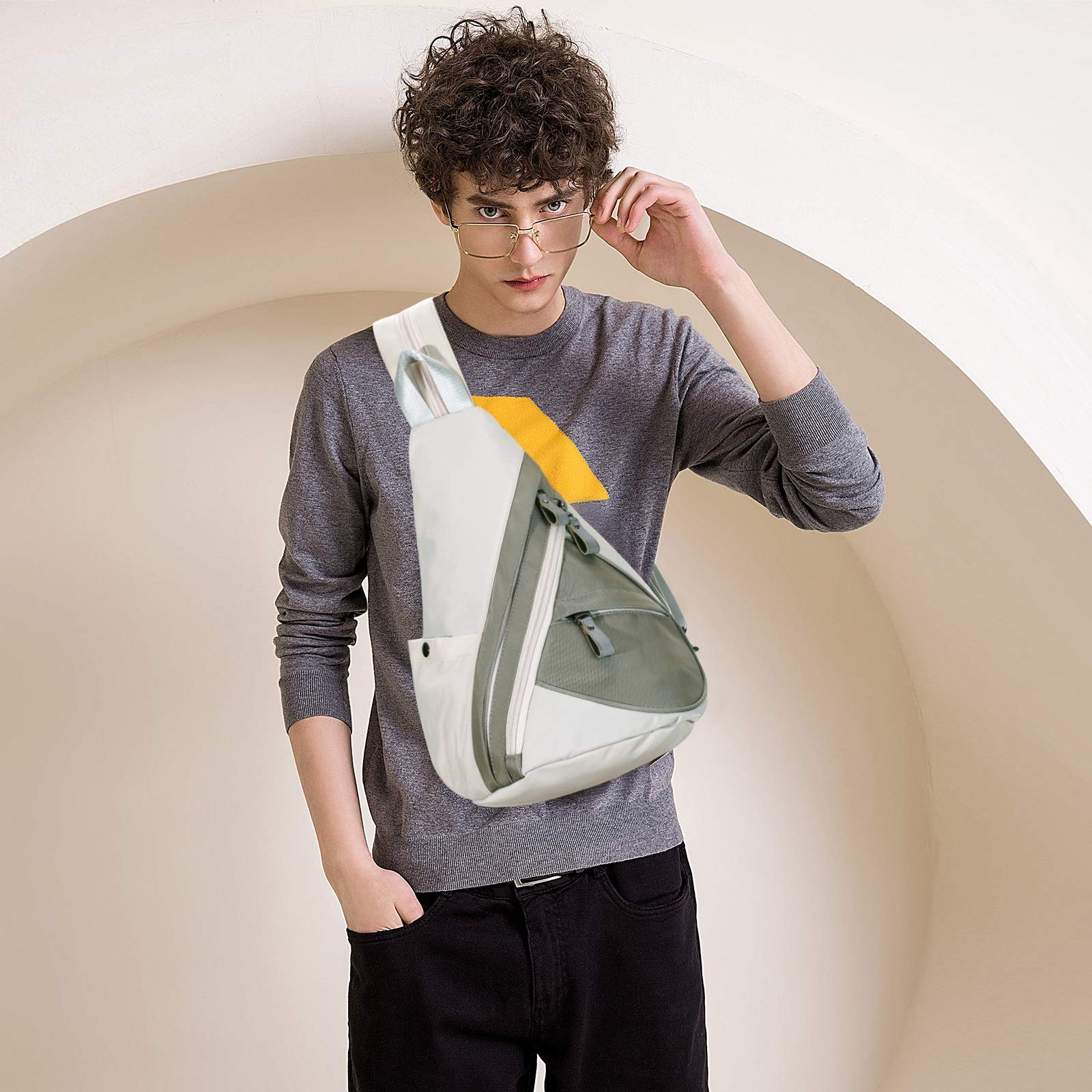 Custom Fashion Sling Bag Small Crossbody Backpack Shoulder Casual Daypack Multipurpose Rucksack For Men Women