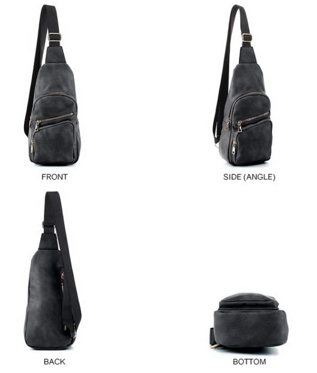 Multifunctional Customised Unisex Crossbody Chest Sling Cross Body Satchel Bag with Single Shoulder Strap