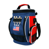 Golf Bag Cooler And Accessory Caddy, Portable Soft Sided 10-Can Insulated Cooler Bag, Fits on A Golf Cart, Push Cart Or Carry