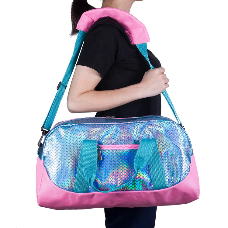 Waterproof Fashion Girls Sports Dance Training Gym Travel Bag Multi-function Outdoor Duffle Sports Bag Women