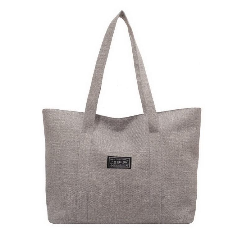 New arrival linen jute canvas tote bag wholesale customized eco friendly hemp bags quality with strap