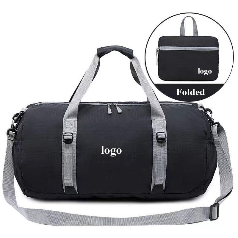 Custom Logo 16"18" Large Foldable Duffel Bag for Travel Gym Sports Lightweight Waterproof Travel Luggage Duffle Bag Men Women