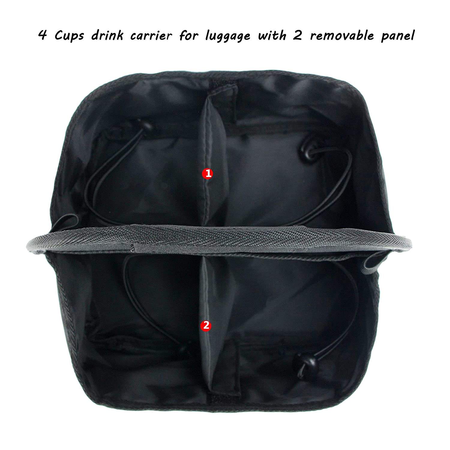Luggage Travel Drink Bag Cup Holder Free Your Hand For Drink Beverages Coffee Fits All Suitcase Handles