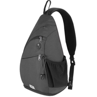 Waterproof custom logo men chest triangle sling bag for women large capacity multiple crossbody messenger bags