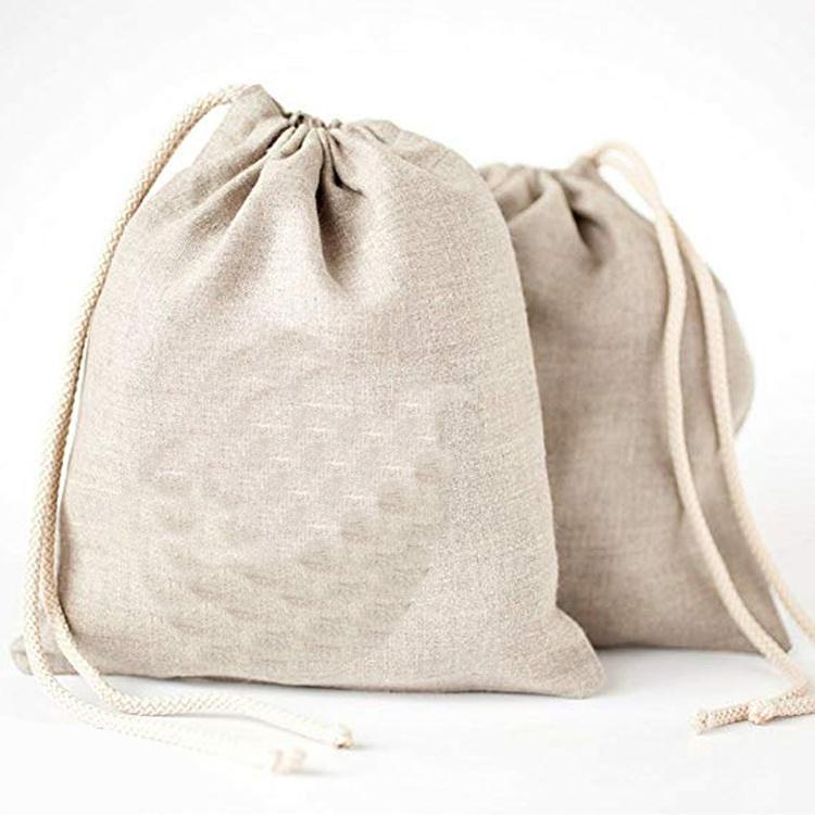 Custom printed packaging biodegradable organic fabric bread bag cheap wholesale